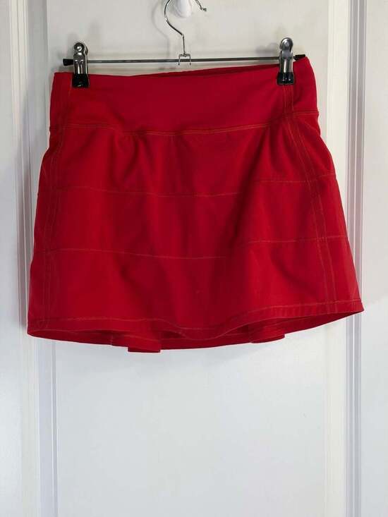 Lululemon Pants - Lululemon Pace Rival Mid-Rise Skirt  in Dark Red Size 2